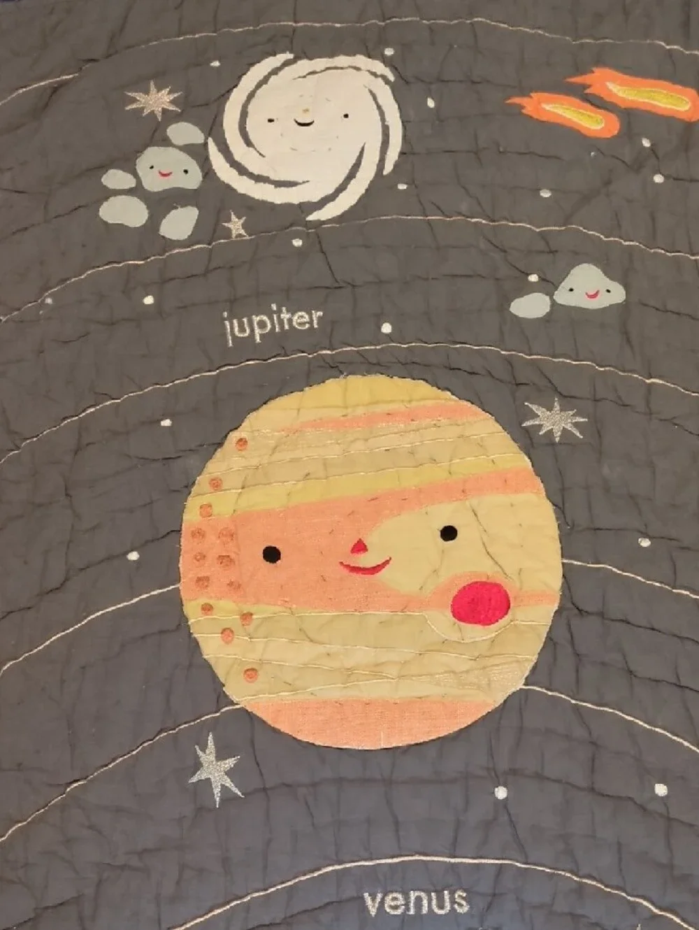 Crate & Kids Crib/Toddler SPACE Quilt 👨‍🚀